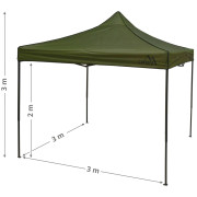 Carpa de fiesta Cattara 3 x 3m Waterproof