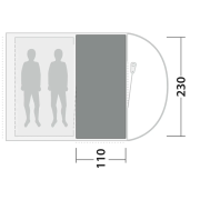 Alfombra para tienda Outwell Cozy Carpet Sky 2