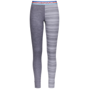 Calzoncillos funcionales de mujer Ortovox 185 Rock'N'Wool Long Pants W gris claro Grey Blend