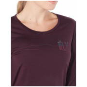 Camiseta de mujer Icebreaker Women`s Tech Lite LS Low Crewe