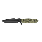 Cuchillo TB OUTDOOR Maraudeur Survival Knife G10 Serrated verde oscuro