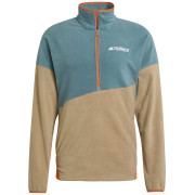 Sudadera funcional de hombre Adidas Mt Cw Fl Anrk beige/verde