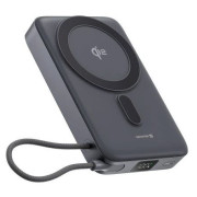 Batería externa Swissten 10000 mAh Qi2 MagSafe power bank gris