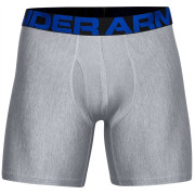 Calzoncillos bóxer para hombre Under Armour Tech 6in 2 Pack gris/azul Academy / / Mod Gray Light Heather