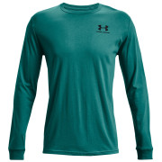 Camiseta Under Armour Sportstyle Left Chest LS verde Tourmaline Teal/Black