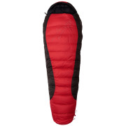 Saco de dormir de plumón Warmpeace Viking 900 195 cm rojo/gris Red/Gray/Black