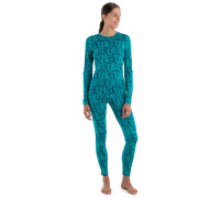 Camiseta funcional de mujer Icebreaker W Mer 200 Oasis LS Crewe Macro Camo