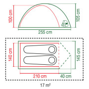 Tienda de campaña de senderismo Coleman Darwin 2