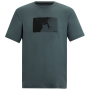 Camiseta de hombre Regatta Fingal Stretch verde oscuro Dark Storm