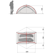Tienda ultraligera para 2 personas Vaude Ultralight Space 2P