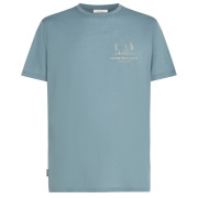 Camiseta de hombre Icebreaker Men Merino 150 Tech Lite SS Tee Peaceful Pass azul claro Flint Blue