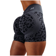 Pantalones cortos de mujer Nebbia Push-Up Compression Leopard Shorts Primal negro BLACK LEOPARD