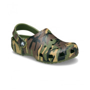 Zapatillas para niños Crocs Classic Camouflage Clog Army Green/Multi verde Army Green/Multi