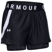 Pantalones cortos de mujer Under Armour Play Up 2-in-1 Shorts negro Black/Black/White