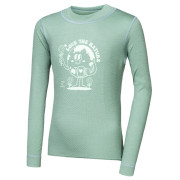 Camiseta funcional para niños Sensor Merino DF Planet Basil Green verde claro Basil Green