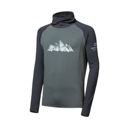 Sudadera funcional de hombre Sensor Coolmax Thermo Mountains negro/verde olive/černá