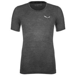 Camiseta de hombre Salewa Pedroc Amr M Seamless T-Shirt gris oscuro Black Out