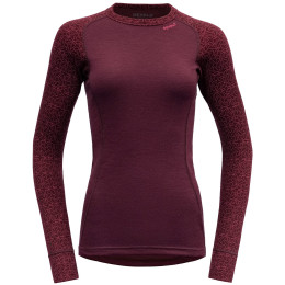 Camiseta funcional de mujer Devold Duo Active Woman Shirt LS burdeos Port