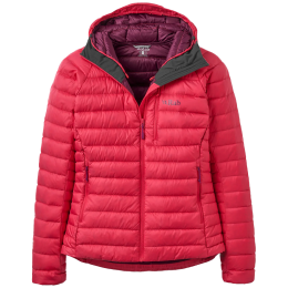 Chaqueta de mujer Rab Microlight Alpine Down Hoody rojo