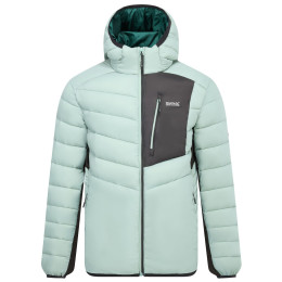 Chaqueta híbrida para hombre Regatta Hooded Leedre Hybrid verde claro GlacrGrn/Blk