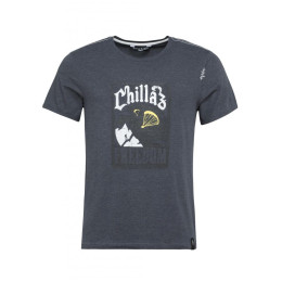 Camiseta de hombre Chillaz Solstein Freedom negro black melange