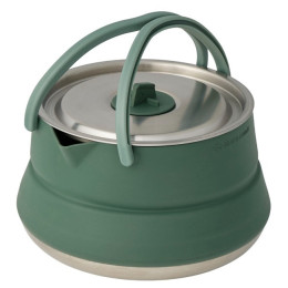 Hervidor Sea to Summit Detour Stainless Steel Collapsible Kettle 1.6L plata/verde Laurel Wreath Green