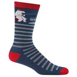 Calcetines de hombre Darn Tough Wild Life Crew azul/blanco polar bear lake