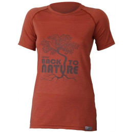 Camiseta funcional de mujer Lasting Back ladrillo