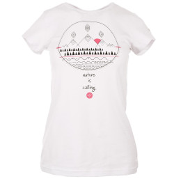 Camiseta de mujer Hi-Tec Lady Wilma kr. rukáv blanco White