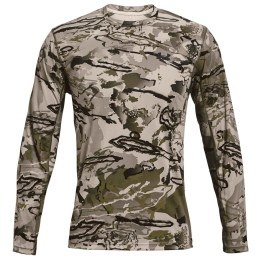 Camiseta de hombre Under Armour Iso-Chill Brush Line LS gris UaBarrenCamo//Black