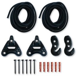 Fijación de hamaca La Siesta Uchycení sítě Universal Rope negro Black