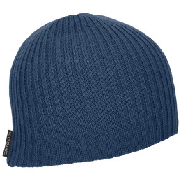 Gorro Ortovox Double Rib Logo Beanie azul oscuro NightBlue