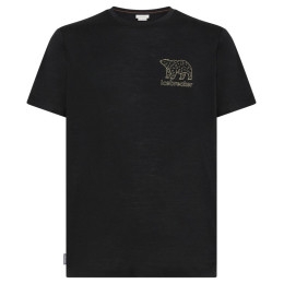 Camiseta funcional de hombre Icebreaker M 150 Tech Lite SS Tee Forest Footsc negro Black