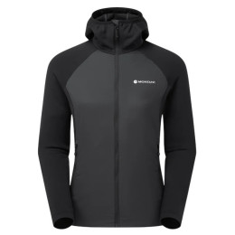 Chaqueta de invierno para mujer Montane F Sirocco Lite Hoodie negro BLACK