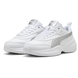 Calzado de mujer Puma Cilia 2 Mode Metallic Glam blanco/plata PUMA White-PUMA Silver-Feather Gray