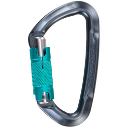Mosquetón Skylotec Lime WG (twistlock) gris/verde Anthracite/Acquamarine