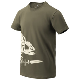 Camiseta de hombre Helikon-Tex T-Shirt (Full Body Skeleton) verde Olive Green