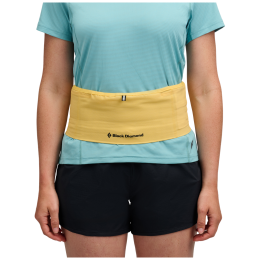 Riñonera de carrera Black Diamond Distance Run Belt amarillo Soft Ochre