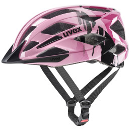 Casco de ciclismo para niños Uvex Air Wing 2 negro/rosa strawberry-black