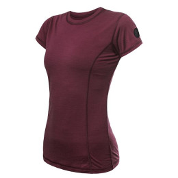 Camiseta de mujer Sensor Merino Air kr. rukáv rojo port red