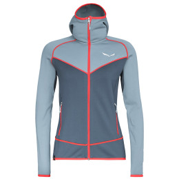 Sudadera de mujer Salewa Puez 3 PL W FZ HDY gris 341 blue fog/0310