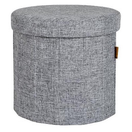 Asiento Bo-Camp Ottoman Round Bromley gris BromleyGray