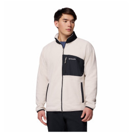 Sudadera de hombre Columbia Fast Trek™ Overlay Full Zip beige Dark Stone, Black