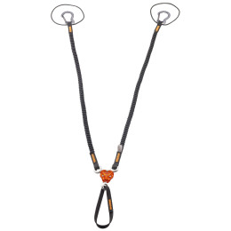 Nudo Camp X-Gyro Leash - 85/129 Cm negro/naranja