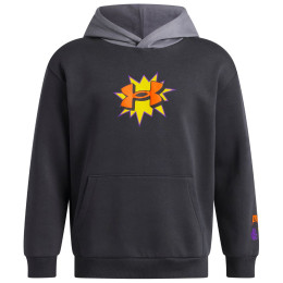 Sudadera para niños Under Armour UA B Rival FLC Graphics Hd Anthracite gris Anthracite / Titan Gray / Outrageous Orange
