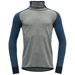Camiseta funcional de hombre Devold Kvitegga Merino 230 H. Neck gris/azul Ink