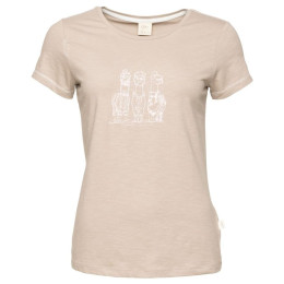Camiseta de mujer Chillaz Gandia Alpaca Gang Winter beige dark sand