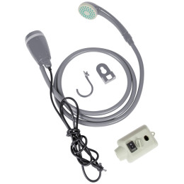 Ducha Bo-Camp Shower & Pump rechargeable gris