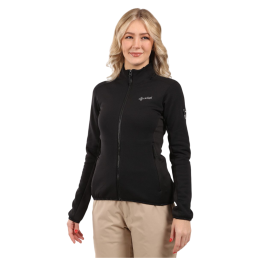 Sudadera funcional de mujer Kilpi PREMIO-W negro/gris BLK