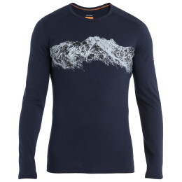 Camiseta de hombre Icebreaker M Mer 200 Oasis LS Crewe Remarkables azul oscuro Midnight Navy